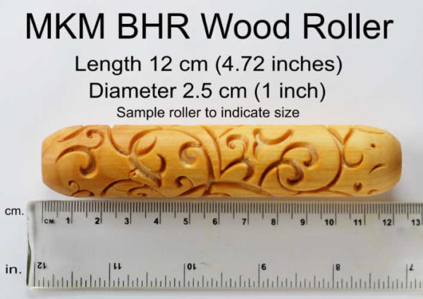 BHR-085 Big Pottery Hand Roller Beautiful Symmetry Fine Line