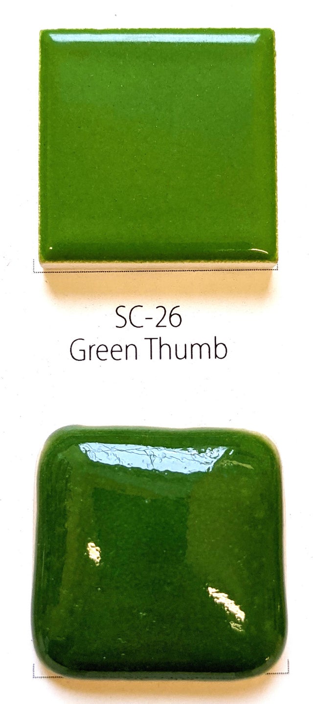 Mayco Stroke & Coat Glaze - SC-26 Green Thumb (Pint)