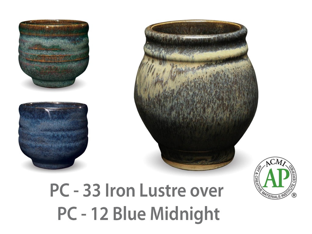 Piral Italian Terracotta 3-Pc Set Midnight Blue