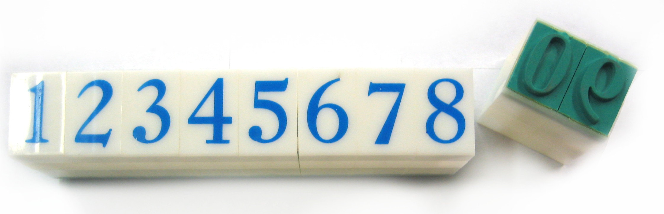 Serif Number Stamps